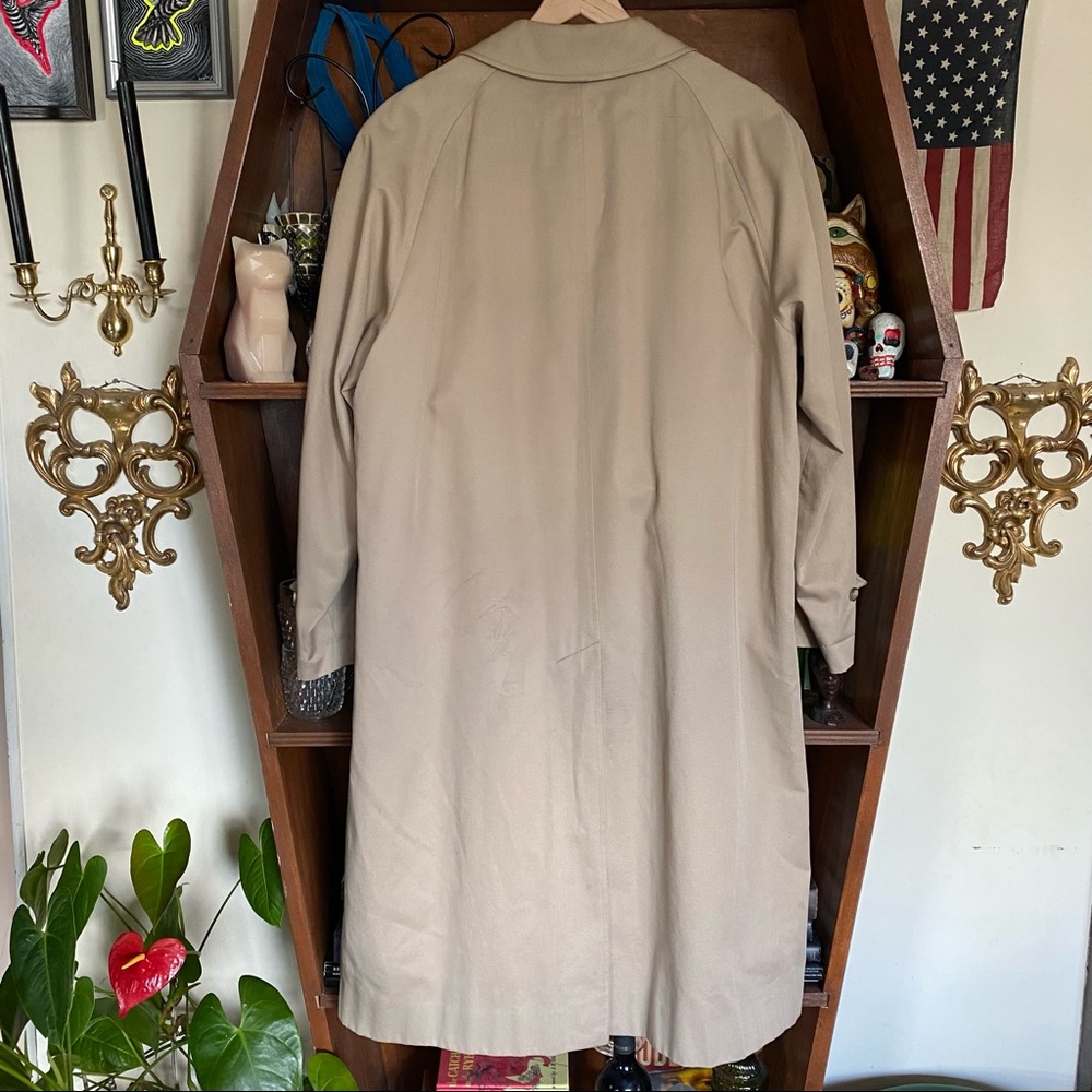 Vintage Burberry Rain Trench Coat Women’s Oversized Medium or Large Men’s Medium - Picture 8 of 16